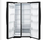 GE® 23.8 Cu. Ft. Counter-Depth Side-by-Side Refrigerator with Ice & Water Dispenser GZS24NGYBB – Black Finish