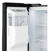 GE® 23.8 Cu. Ft. Counter-Depth Side-by-Side Refrigerator with Ice & Water Dispenser GZS24NGYBB – Black Finish