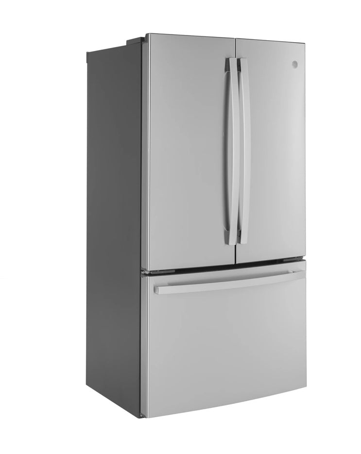GE® 23.1 Cu. Ft. Counter-Depth French Door Refrigerator with Internal Water Dispenser GWE23GYNFS – Fingerprint Resistant Stainless Steel