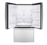 GE® 22.1 Cu. Ft. Counter-Depth French Door Refrigerator with Internal Water Dispenser GYE22GYNFS – Fingerprint Resistant Stainless Steel