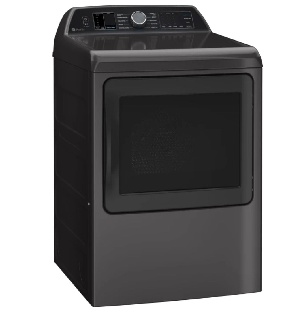 GE Profile™ 7.4 Cu. Ft. Smart Electric Dryer with Steam Cycle PTD70EBPTDG – Carbon Graphite