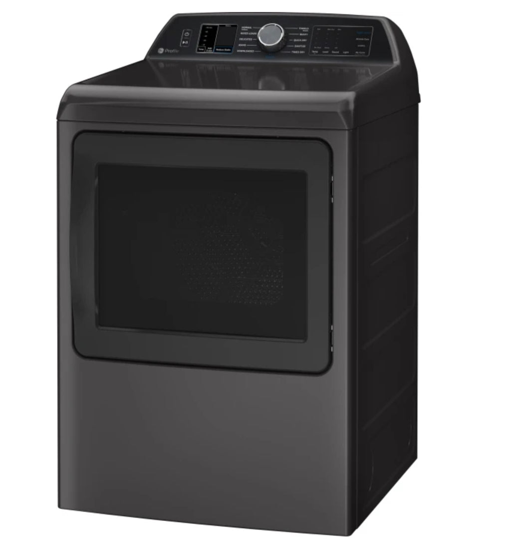 GE Profile™ 7.4 Cu. Ft. Smart Electric Dryer with Steam Cycle PTD70EBPTDG – Carbon Graphite