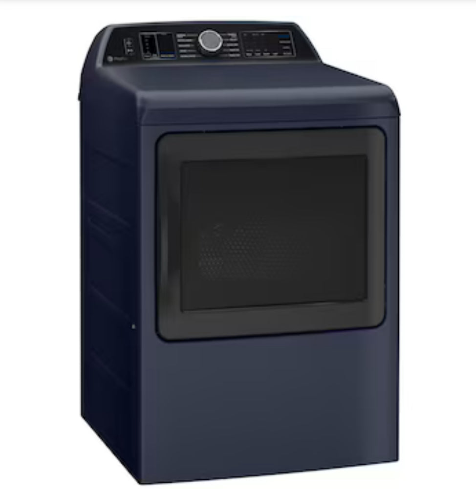 GE Profile™ 7.4 Cu. Ft. Smart Electric Dryer with Steam Cycle PTD80EBPTRS – Sapphire Blue