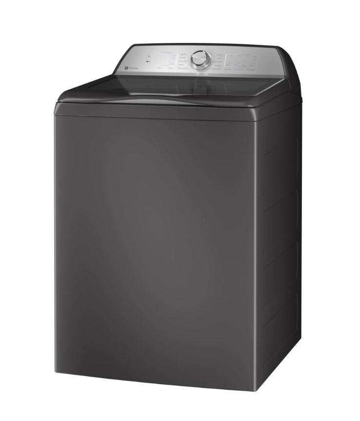 GE Profile™ Top Load Washer & Electric Dryer Laundry Pair PTW605BPRDG & PTD60EBPRDG – Carbon Graphite