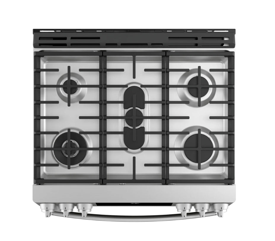 GE Profile™ 30" Smart Slide-In Gas Range with Convection Oven PGS930YPFS – Fingerprint Resistant Stainless Steel