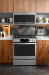 GE Profile™ 30" Smart Slide-In Gas Range with Convection Oven PGS930YPFS – Fingerprint Resistant Stainless Steel