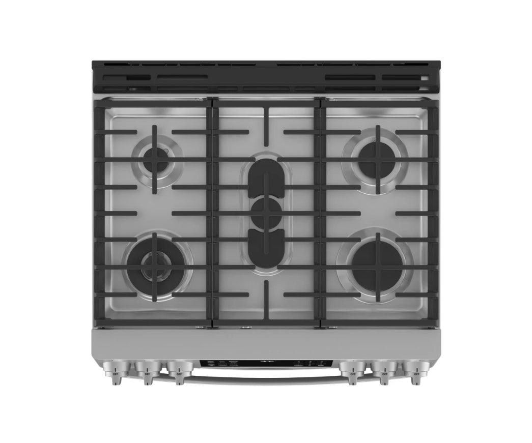GE Profile™ 30" Smart Slide-In Gas Range with Convection Oven PGS960YPFS – Fingerprint Resistant Stainless Steel