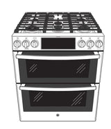 GE Profile™ 30" Smart Slide-In Gas Range with Convection Oven PGS960YPFS – Fingerprint Resistant Stainless Steel