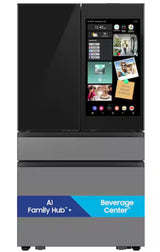 Samsung Bespoke 29 Cu. Ft. 4-Door French Door Refrigerator with AI HubFamily ™+ RF90F29AECRAA – Stainless Steel