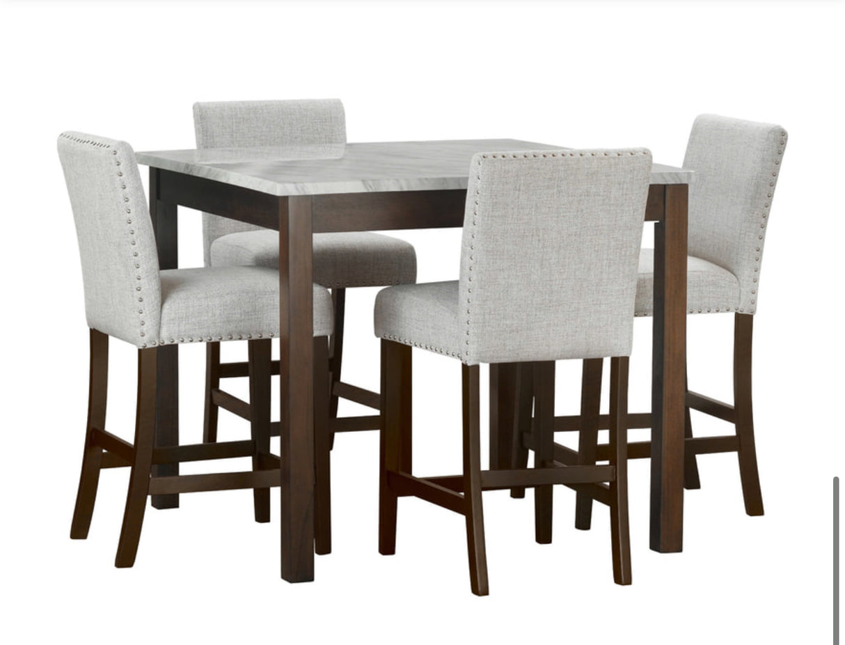 Dior10 - Pub Table + 4 Chair Set