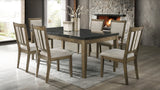 Melstone - (GENUINE MARBLE) Table & 6-Chairs