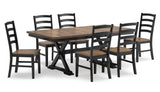 Ashley D634 - 7pc Dining Set