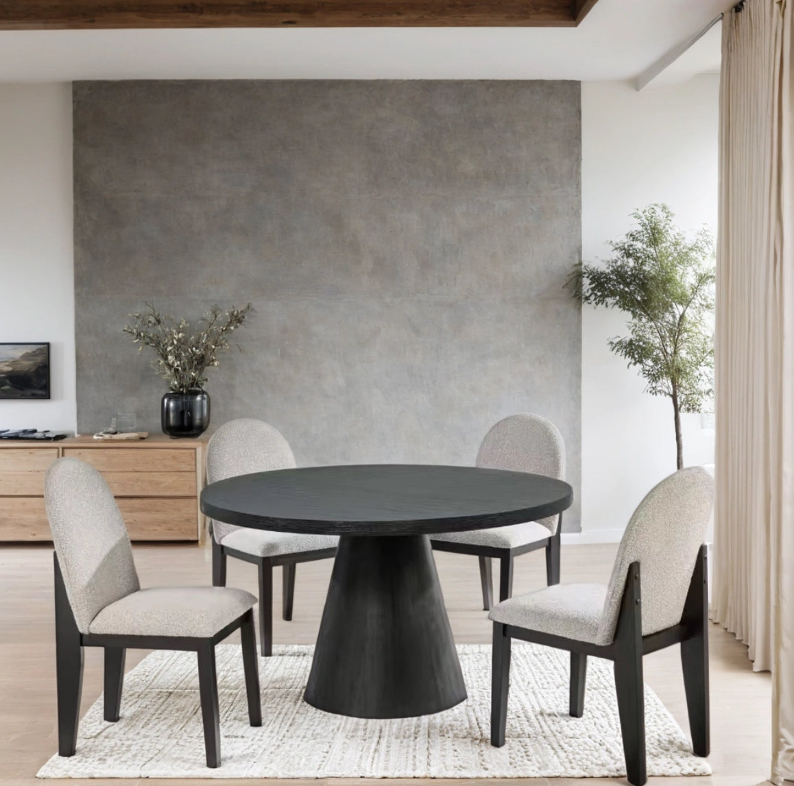 D500 Dining Table + 4 Chair Set