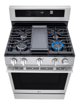 LG 6.3 Cu. Ft. Smart Wi-Fi Enabled ProBake Convection® Gas Range with Air Fry & EasyClean® LRGN6325X – Stainless Steel Smart Range