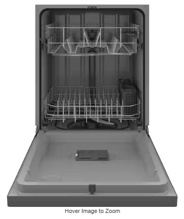 GE 24” Built-In Tall Tub Dishwasher with Sanitize, Dry Boost & 55 dBA Quiet Operation GDF535PSR7SS – Stainless Steel Dishwasher