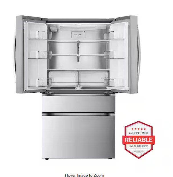 30 cu. ft. Smart Standard-Depth MAX™ 4-Door French Door Refrigerator with Full-Convert Drawer™
