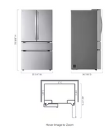 30 cu. ft. Smart Standard-Depth MAX™ 4-Door French Door Refrigerator with Full-Convert Drawer™