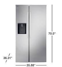 27 cu. ft. Side-by-Side Standard Depth Slim In Door Ice and Water Dispenser in PrintProof Stainless Steel Wi-Fi AVLB