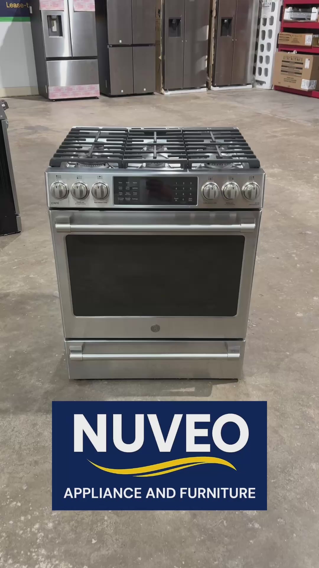 PreOwned GE Cafe Dual Fuel Gas/Electric Stove