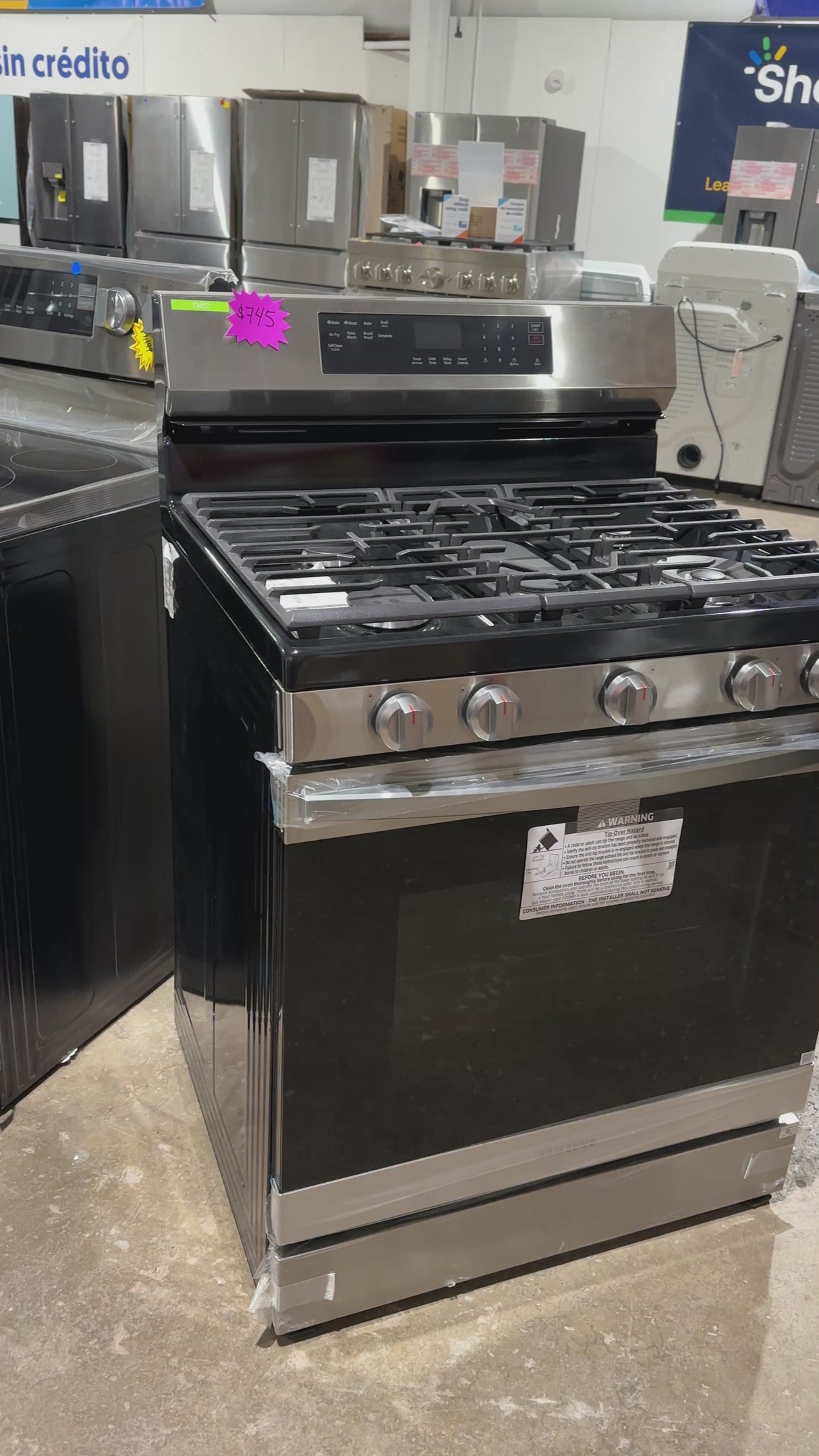 Samsung Stainless Steel 5 Burner Range