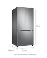 33 in. 17.5 cu. ft. Counter Depth 3-Door French Door Smart Refrigerator in Stainless Steel RF18A5101SR