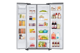 Samsung 23 cu. ft. Stainless Smart Counter Depth Side-by-Side Refrigerator rs23a500asr