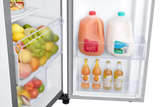 Samsung 23 cu. ft. Stainless Smart Counter Depth Side-by-Side Refrigerator rs23a500asr