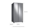 Samsung 23 cu. ft. Stainless Smart Counter Depth Side-by-Side Refrigerator rs23a500asr